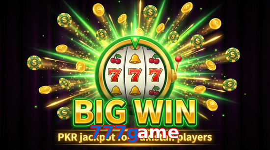 Big win animation on 777Game slot game